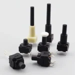 6X6 Micro Switch for Soy Milk Maker, Waterproof Light-Action Switch with Sleeve, 4-Pin Micro Small Button Switch